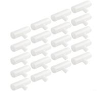 Juego de 20 tazas y tetinas de PVC de 2 horarios para soluciones eficientes de riego de aves de corral