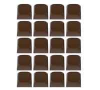 Juego de 20 teclados mecánicos Jades Jelly Keycap 1U XDA de altura sin impresión para interruptores MX