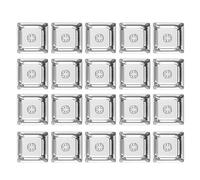 Juego de 20 teclas transparentes en blanco 1U 1X perfil XDA teclas translúcidas para teclado mecánico teclas transparentes