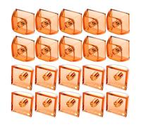 Juego de 20 teclas transparentes en blanco 1U 1X XDA de altura translúcidas de cristal para teclados mecánicos