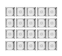 Juego de 20 teclas transparentes y 1 teclas translúcidas de cristal de altura para teclado mecánico