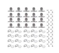 Juego de 20 tornillos de fijación y fijación multiusos con cierre de rosca, práctico para aplicaciones de barcos y madera, kit de montaje