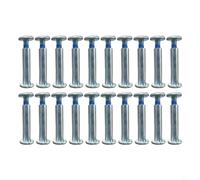 Juego de 20 tornillos de rueda de patinaje, accesorios de repuesto para zapatos de patinaje en línea (40 x 6,2 mm)