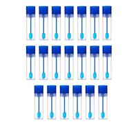 Juego de 20 tubos de muestra de 15 ml, tubos de muestreo de heces con cuchara para un muestreo fácil, tubos de muestreo de heces a prueba de fugas para perros y gatos, ideal para laboratorio