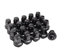 Juego de 20 tuercas hexagonales de 14 x 1,5 mm, estilo OEM, 1.80 pulgadas, 7/8, 22 mm, compatibles con Sequoia Landcruiser Tundra Lexus LX, color negro