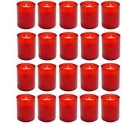 Juego De 20 Velas De Cementerio Rojas Pequeñas Velas De Tumba Grabadores Nr.24