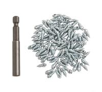 Juego de 200 clavos de nieve para moto, 4 x 12 mm, resistentes, juego de | 200 unidades, 4 x 12 mm de longitud, tracción máxima, apto para neumáticos de 10 pulgadas, incluye herramientas