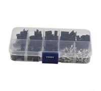 Juego de 200 conectores de cable JST de 2,54 mm, nailon y hembra con contactos de crimpado