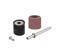 Juego de 200 tambores de lijado de 12,7 mm, 120 granos, herramientas de pulido, accesorios de banda de arena, kit de mangas con mandriles de goma