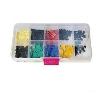 Juego de 200 tapas de puente de 2,54 mm y 2,0 mm, para puente de cortocircuito, surtido, metal, plástico, PCB, puentes, 2,54 mm, 2,0 mm, para reparación Arduino, 200 unidades para jumper 5 colores 2