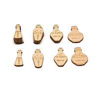 Juego de 21 fichas de poción de curación para mazmorras y dragones de madera cortada con láser y grabado DND accesorios para mazmorras y dragones 5ª edición