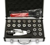 Juego de 21 pinzas MK2 Mt2 Er32 M10, tensor CNC, tensor de tensor, rango de sujeción 1-20 mm, tensor de 250 mm, para fresadoras industriales, material de aleación de acero