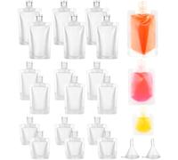 Juego de 21 recipientes de viaje para rellenar, 30 ml/50 ml/100 ml, a prueba de fugas, juego de botellas de viaje rellenables con embudo pequeño, champú, loción, acondicionador, gel de ducha