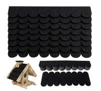 Juego de 22 tejas de techo para casa de pájaros, fieltro con cubiertas de cresta, autoadhesivas, no tejidas, fáciles de instalar para cajas nido