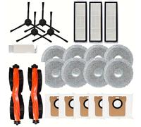 Juego de 23 componentes de repuesto para el aspirador robótico Xiaomi X20 Max / X20 Pro, que 2 cepillos , 8 paños de mopa, 3 filtros, 4 cepillos , 5 bolsas para el polvo y 1 herramienta de limpieza