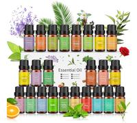 Juego de 24 aceites esenciales de 10 ml, 100% natural, aroma de romero, incienso, ylang-ylang, bergamota, pachulí, eucalipto, etc. Aceites esenciales para difusor, jabón, velas, humidificador, SPA