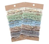 Juego de 24 bandas elásticas para el cabello multiusos suaves tejidas a mano, bandas elásticas para el cabello, accesorios para el cabello para adolescentes y niñas