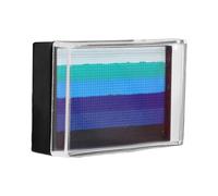 Juego de 24 colores de 24 colores con paleta de colores faciales con pinceles y plantillas, colores seguros y lavables, perfectos para festivales, espectáculos eales para mezclar teatrales y arte