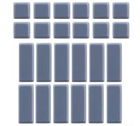 Juego de 24 deslizadores para muebles en forma cuadrada y rectangular para suelos de madera dura, laminado, parquet y azulejos mientras que permiten un deslizamiento suave de los muebles