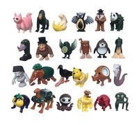 Juego de 24 figuras italianas de color rojo cerebro, Tralala, Tralala, Italiano, Brainrot Toys Tung Tung, Tung Tung Sahur, 4,5 - 8,3 cm, creativas figuras de color rojo cerebro, decoración de