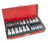 JUEGO DE 24 LLAVES VASO TORX MACHO Y HEMBRA