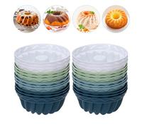 Juego de 24 moldes de silicona para Gugelhupf - Molde de silicona sin BPA para magdalenas y cupcakes (24)