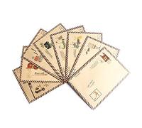 juego de 24 sobres para tarjeta de regalo con un estilo retro y vintage de papel kraft