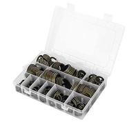 Juego de 240 Arandelas de Goma NBR y Metal, Anillos de Sellado para Tapón de Drenaje, 6-30mm, 12 Tamaños