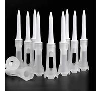 Juego de 25 camisetas de golf de plástico de 83 mm de estilo doblado de goma suave para reducir la resistencia y un vuelo estable de la pelota