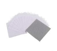 Juego de 25 redes de gasa para macetas, malla de contención de suelo para mejorar el drenaje y el desarrollo de las raíces