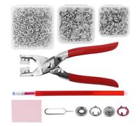 Juego de 250 broches de presión, clips de metal, botones de presión metálicos con pinzas, caja de almacenamiento, para ropa, sombreros, bolsos, mochilas escolares, pantalones
