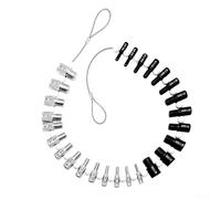 Juego de 26 comprobadores de rosca TOriginal, juego de medidores de rosca para identificación de tamaño de tuerca y perno, herramientas de medición de roscas métricas e imperiales de acero al carbono