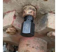 Juego de 26 extractores de tornillos y pernos para pernos rotos o dañados, tornillos hexagonales de acero cromado tratado térmicamente 3 sobre 8 tamaños de unidad 1 sobre 8 para 7/8 (26 piezas)