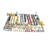 Juego de 260 Piezas Militares - Figuras de Soldados, Aviones, Helicópteros, Tanques, Banderas y Accesorios - Set de Juguetes