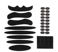 Juego de 27 almohadillas de espuma para casco de repuesto para bicicleta, universal, para ciclismo, ciclismo, carreras, deportes al aire libre, color negro