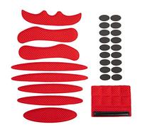 Juego de 27 almohadillas de espuma para casco de repuesto para bicicleta, universales, almohadillas de espuma para cascos, para ciclismo, ciclismo, carreras, deportes al aire libre, color rojo