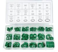 Juego de 270 juntas tóricas HNBR para aire acondicionado automotriz, 18 tamaños en caja verde, anillos de sellado de caucho de nitrilo butadieno hidrógeno para reparación y mantenimiento de