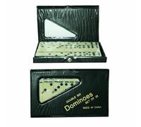 Juego de 28 fichas de dominó doble seis en estuche de PVC. Juego de viaje tradicional. Juguete para el Reino Unido.