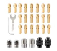 Juego de 28 pinzas de agarre seguro para portabrocas de perforación precisa, resistente y fiable para diferentes brocas