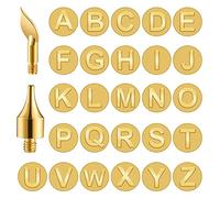 Juego de 28 símbolos y números HotStamps para rotulador de leña