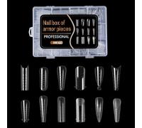 Juego de 288 formas de uñas, 12 tipos de uñas, formas de uñas, moldes de extensión, herramientas de manicura para uñas acrílicas
