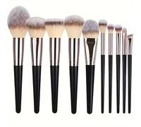 Juego de 3-20 brochas de maquillaje suaves y esponjosas, herramientas cosméticas para base, polvos, sombras de ojos, Kabuki, herramienta de belleza para difuminar, D 10 piezas, M