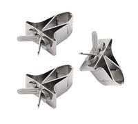 Juego de 3 abrazaderas de metal para jaula de pájaros, fácil de usar, alimentador de pájaros, frutas y verduras, para mascotas pequeñas, accesorios de alimentación para mascotas pequeñas