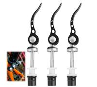 Juego de 3 abrazaderas de sujeción rápida M6 × 60 mm - Collar de sillín de aleación de aluminio ligero con palanca de sujeción rápida - Reemplazo de perno de varilla de sillín para bicicleta de