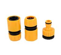 Juego de 3 accesorios de manguera de jardín de 1/2 pulgada, adaptador divisor de agua de conexión rápida para grifos estándar del Reino Unido, construcción ABS + PP, para jardinería y lavado de coches