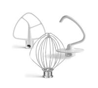 Juego De 3 Accesorios for Batidora De Pie Accesorio De Repuesto Látigo De Alambre K45WW / Gancho for Masa K45DH / Paleta for Mezclar K45B Con Piezas Planas Revestidas