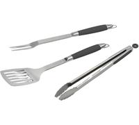 Juego de 3 Accesorios para Barbacoa en Acero Inoxidable Juego de Cubiertos para Parrilla con Espátula ALTUNA