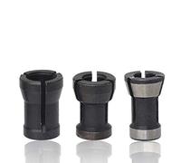 Juego de 3 adaptadores de pinza de sujeción de 6/6,35/8 mm, piezas de fresadora, adaptador de aleación, pinzas de sujeción para piezas de fresadora baquelita.