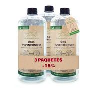 Juego de 3 - Agente de limpieza para robot trapeador Grashüpfer® | Limpiador de suelos ecológico 3 x 1000 ml concentrado para aprox. 240 aplicaciones "Aroma a frutas tropicales"