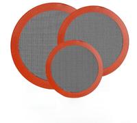 Juego de 3 alfombrillas de silicona perforadas para hornear, redondas, antiadherentes, resistentes al calor, para hornear pan de galletas de macarrón, 30,5 cm, 25,4 cm, 20,3 cm (3)